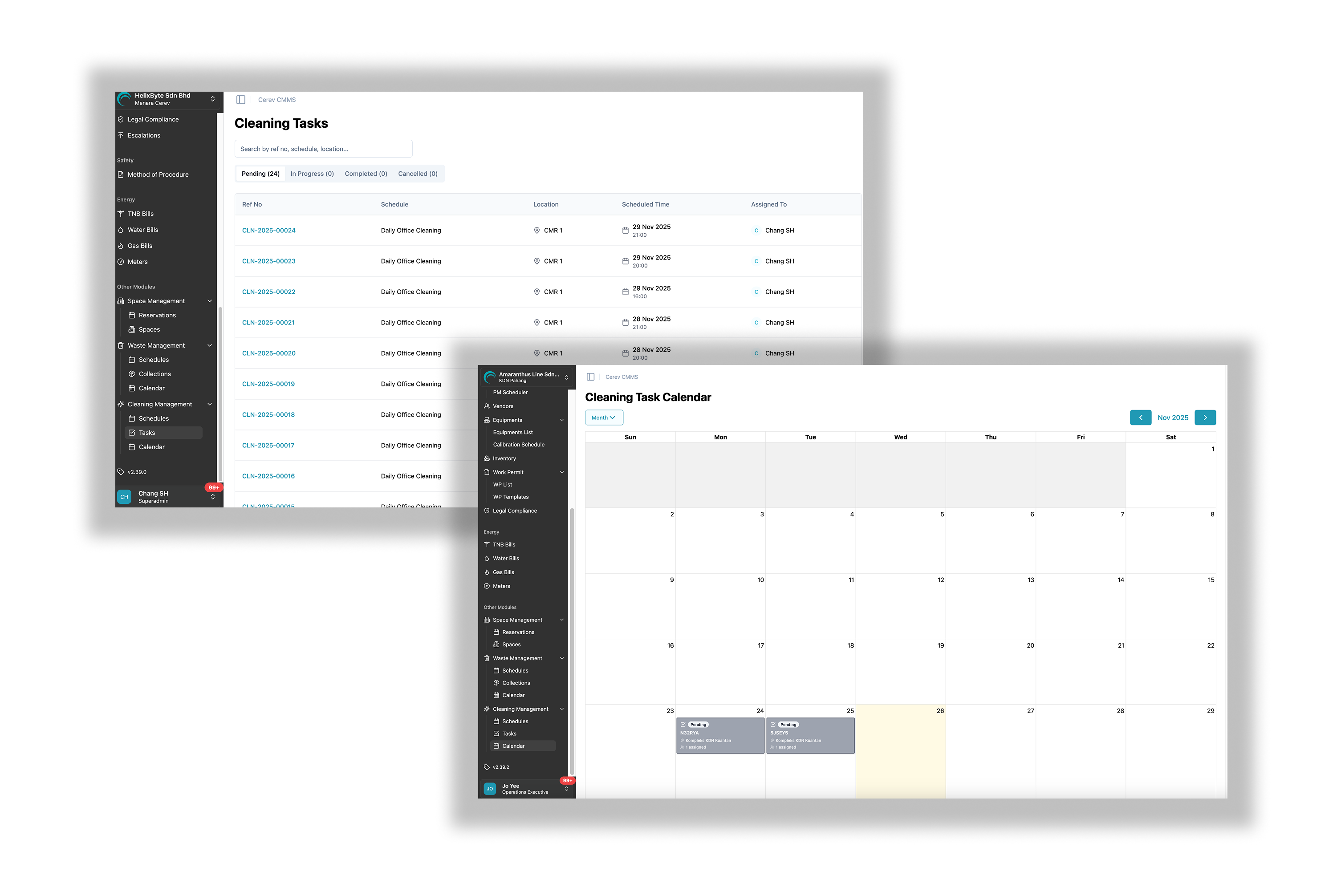 Generate tasks screenshot